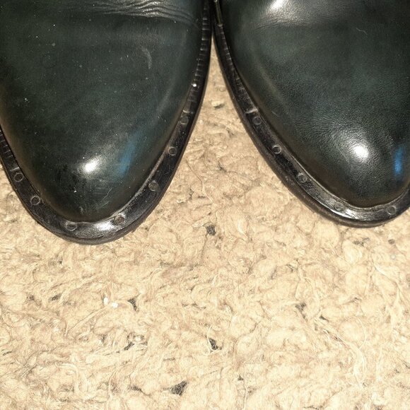 A.S. 98 Oxfords-Black Leather Lace Up-Pointed Toe-Size 37-Excellent - Picture 4 of 9